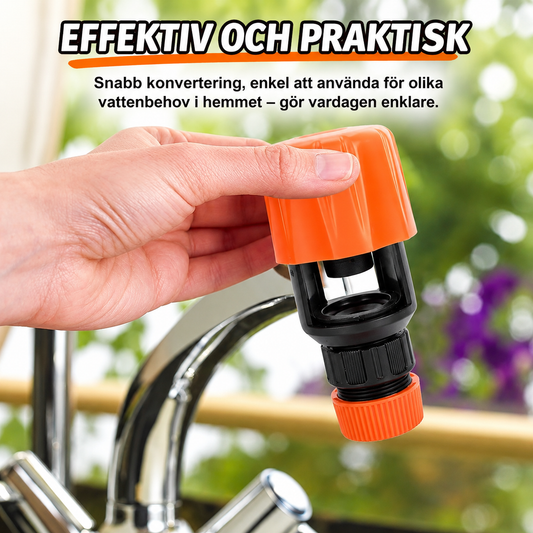 AquaFlow™ – Kranadapter Enkel & Läckagesäker