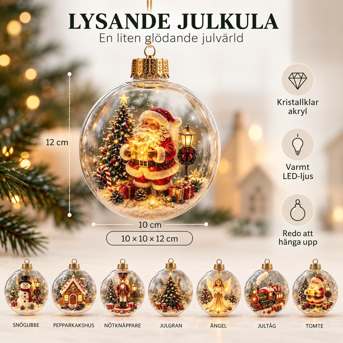 Julkula med LED™ – Magisk Vintervärld