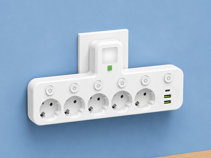 PowerHub™ – Grenuttag med USB-C & Nattlampa