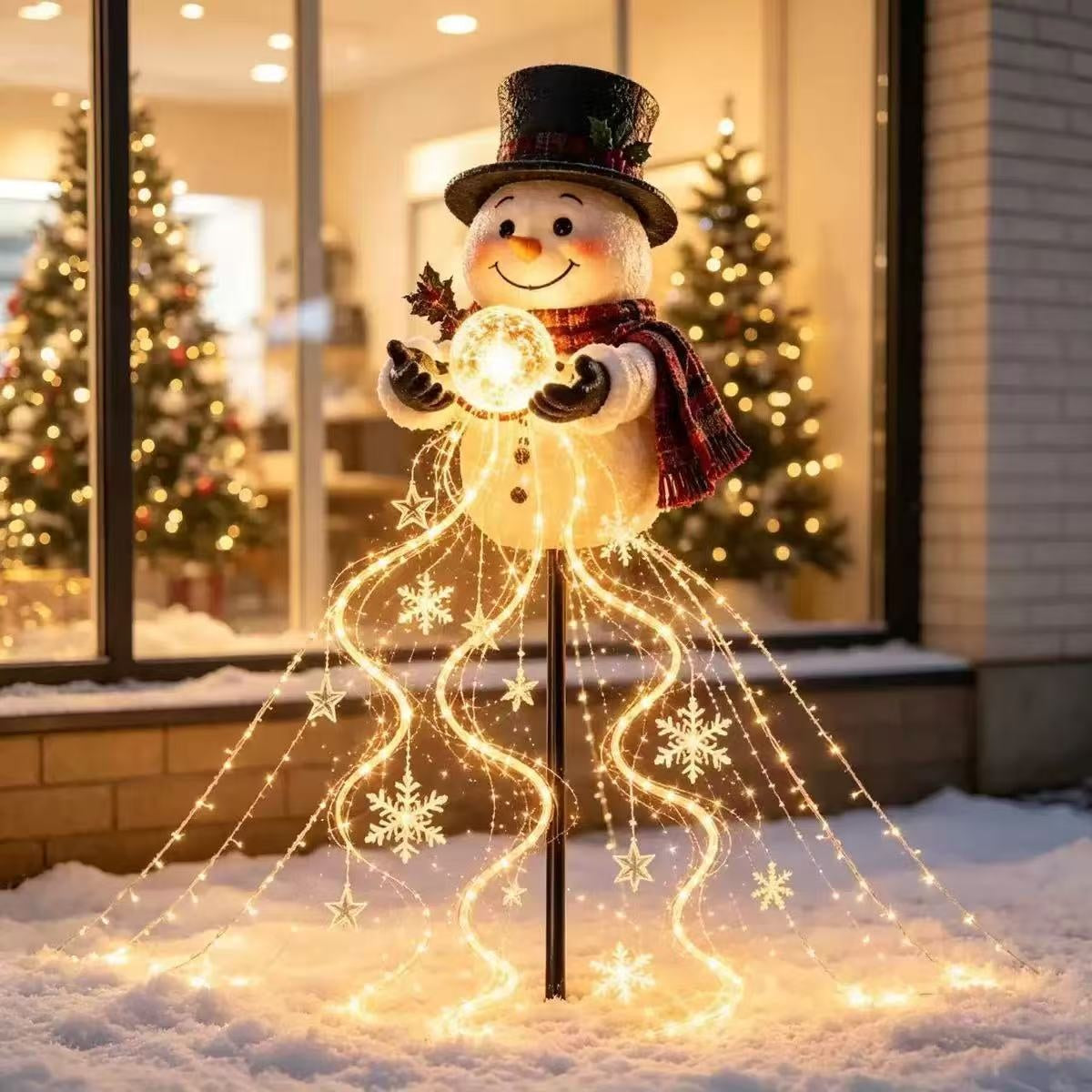 Snögubben™ – Solcellsdriven Trädgårdslampa